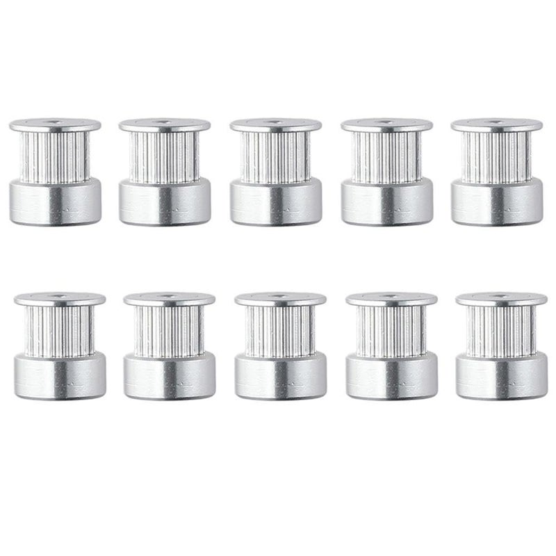 SHUATI 10Pcs GT2 Idler Pulley,16 Teeth GT2 Pulley, Bore 3mm GT2 Timing Belt Idler Pulley, 2GT Stepper Motor Pulleys, Synchronous Wheel for 3D Printer Timing Belt - Image 1